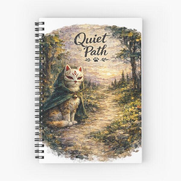 Item preview, Quiet Path | Impasto Fantasy Cat Art Sticker designed and sold by Genzfirevibes.