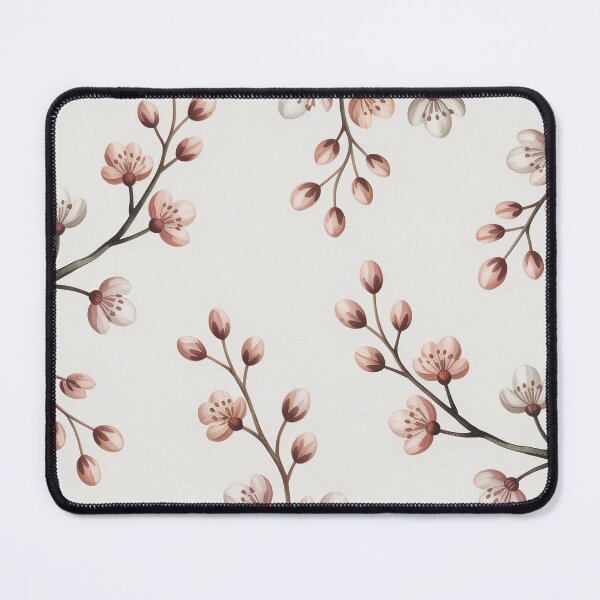 Item preview, Minimal Japandi Sakura Pattern | Wabi Sabi Cherry Blossom Seamless Wallpaper & Textile Design designed and sold by Tamas Das.
