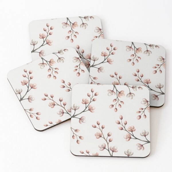 Item preview, Minimal Japandi Sakura Pattern | Wabi Sabi Cherry Blossom Seamless Wallpaper & Textile Design designed and sold by Tamas Das.