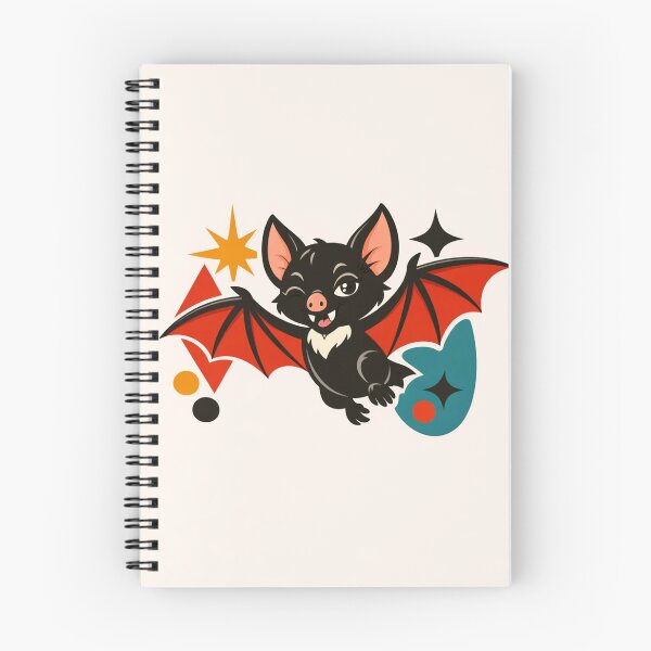 Item preview, Cute Retro Bat – Vintage Halloween Illustration designed and sold by Rare Good Girl Designs.