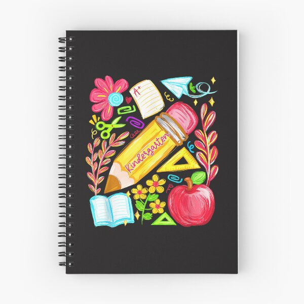 Aperçu de l'œuvre Fournitures scolaires preppy pour la maternelle, motif floral pour la rentrée des classes, design pour les enseignants créée et vendue par kiralynstration.