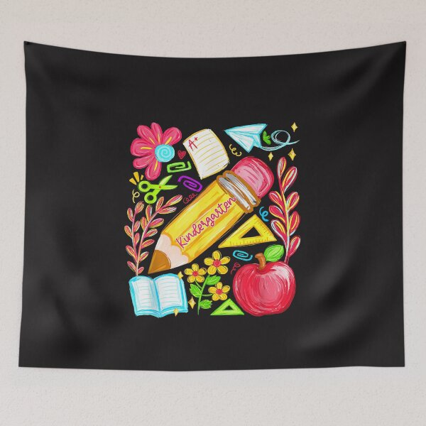 Item preview, Preppy Kindergarten School Supplies Floral Back to School Teacher Design designed and sold by kiralynstration.