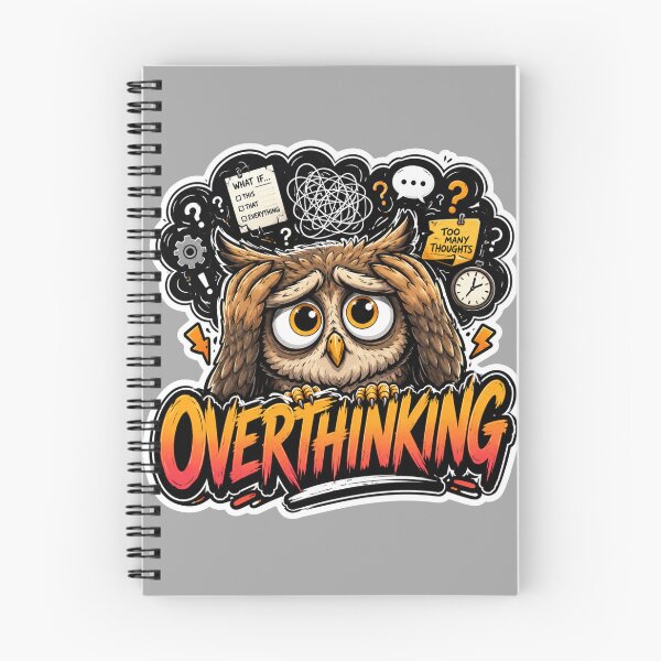 Item preview, Overthinking Owl | Too Many Thoughts designed and sold by PixoNest.
