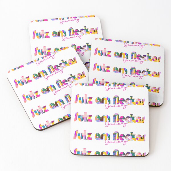 Item preview, Sulz am Neckar, Germany, Vibrant Abstract City Typography Art designed and sold by Wanderful-roads.