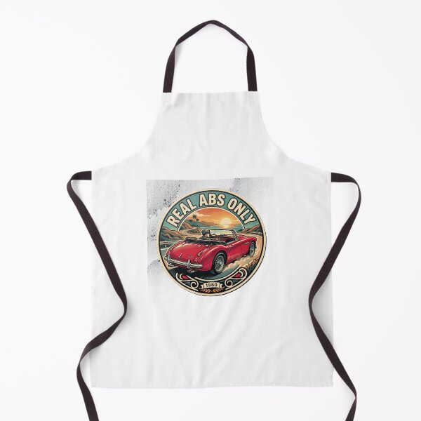 Item preview, Real Abs Only - 1960 Vintage Retro Sports Car Sticker designed and sold by MottotoTech.