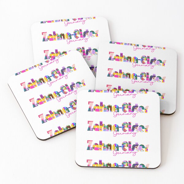 Item preview, Zahna-Elster, Germany, Vibrant Abstract City Typography Art designed and sold by Wanderful-roads.