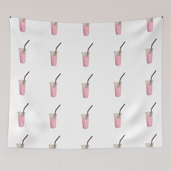 Item preview, Cute Pink Milk Cup Pattern designed and sold by Ployphaiphai .