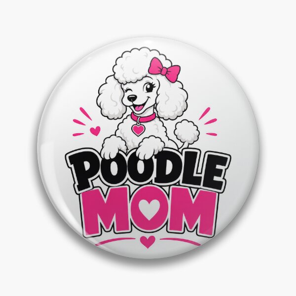 Item preview, Poodle Mom Funny pet puppy dog vintage design for poodle owners and lovers  designed and sold by LD ART.