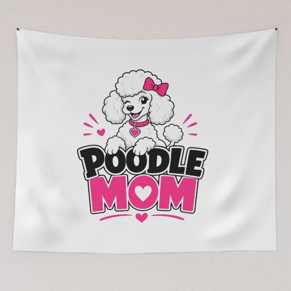 Item preview, Poodle Mom Funny pet puppy dog vintage design for poodle owners and lovers  designed and sold by LD ART.