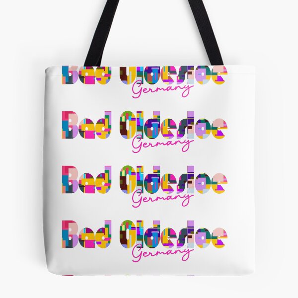 Item preview, Bad Oldesloe, Germany, Vibrant Abstract City Typography Art designed and sold by Wanderful-roads.