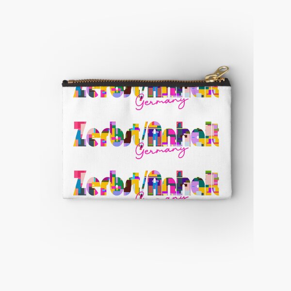 Item preview, Zerbst/Anhalt, Germany, Vibrant Abstract City Typography Art designed and sold by Wanderful-roads.