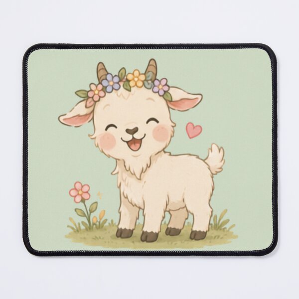 Item preview, Cute Happy Goat designed and sold by MellowMunchkins.