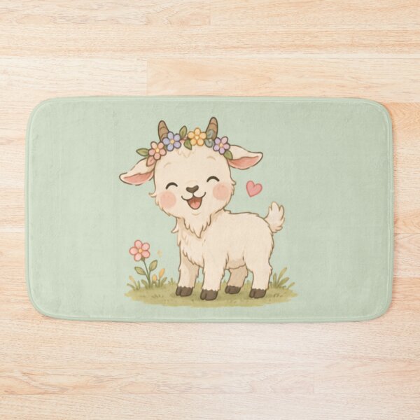 Item preview, Cute Happy Goat designed and sold by MellowMunchkins.