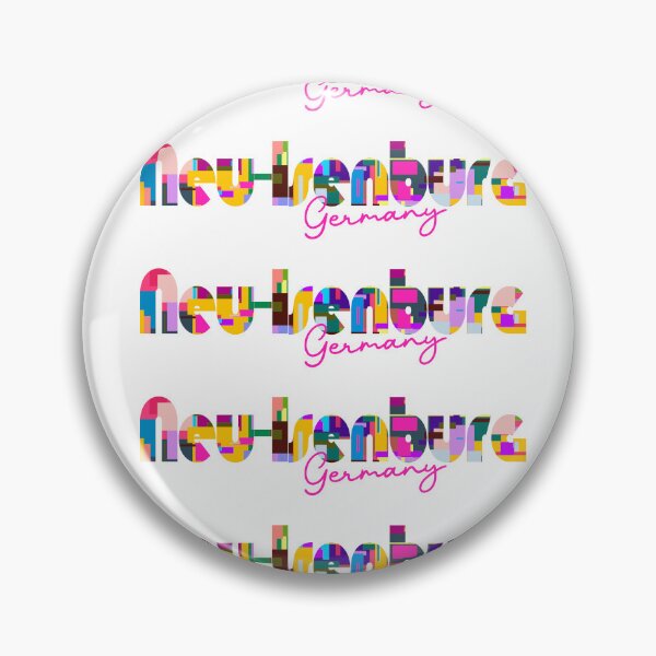 Item preview, Neu-Isenburg, Germany, Vibrant Abstract City Typography Art designed and sold by Wanderful-roads.