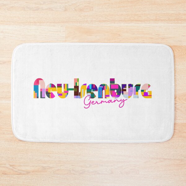 Item preview, Neu-Isenburg, Germany, Vibrant Abstract City Typography Art designed and sold by Wanderful-roads.