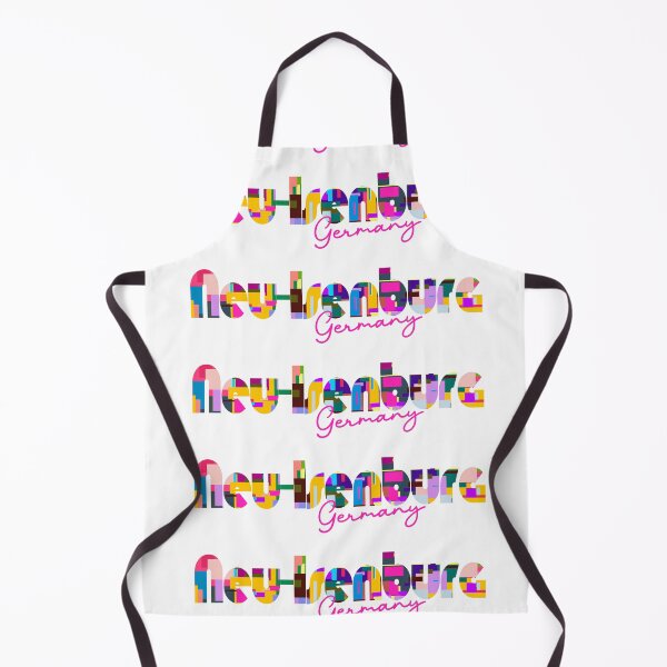 Item preview, Neu-Isenburg, Germany, Vibrant Abstract City Typography Art designed and sold by Wanderful-roads.
