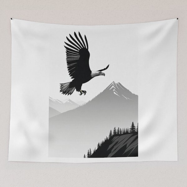 Item preview, Animals - Stylized Eagle, Modern Naturalistic Illustration designed and sold by World-Pets.