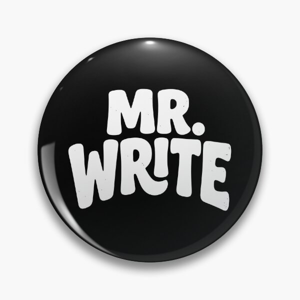 Item preview, Mr. Write Funny Typography Statement designed and sold by Digital Art Works  Hub.