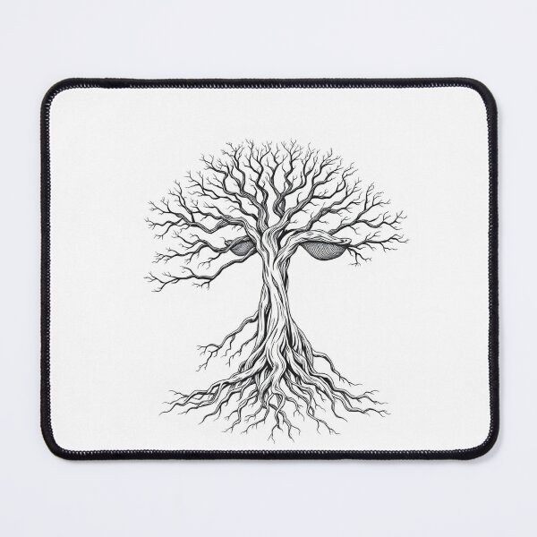 Item preview, A Tree With Roots That Resemble A Human Brain Art- designed and sold by QuirkThreadsCo.