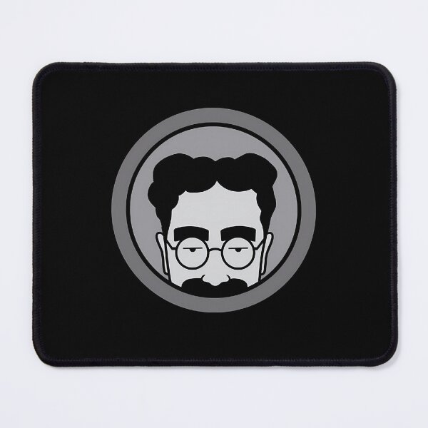 Item preview, Minimalist Vector Portrait Of Man With Glasses And Mustache In Circle designed and sold by DoniTDesigns.