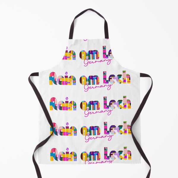 Item preview, Rain am Lech, Germany, Vibrant Abstract City Typography Art designed and sold by Wanderful-roads.