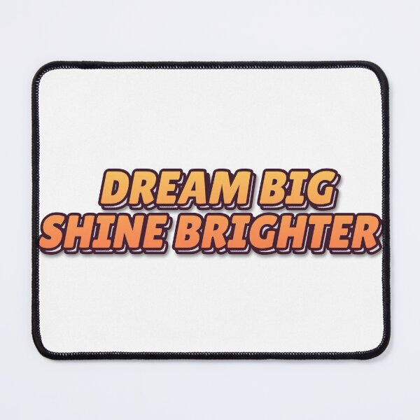 Item preview, "DREAM BIG SHINE BRIGHTER" Retro Typography T-Shir designed and sold by QuirkThreadsCo.