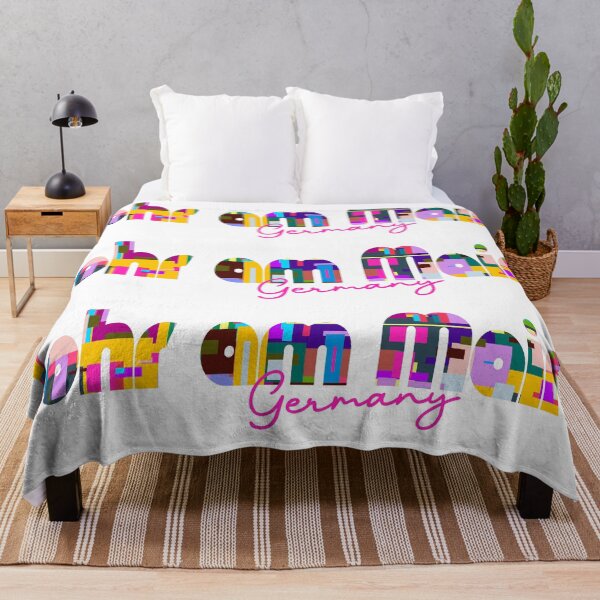 Item preview, Lohr am Main, Germany, Vibrant Abstract City Typography Art designed and sold by Wanderful-roads.