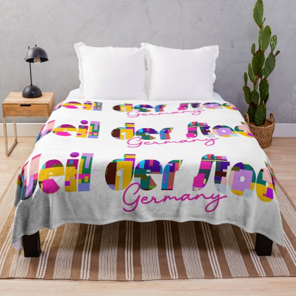 Item preview, Weil der Stadt, Germany, Vibrant Abstract City Typography Art designed and sold by Wanderful-roads.