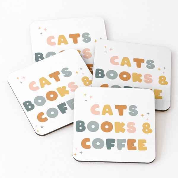 Item preview, Cats Books and Coffee designed and sold by cafelab.