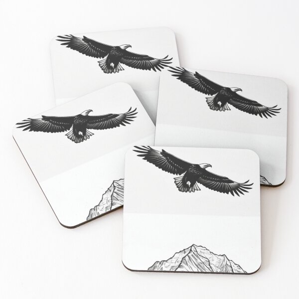 Item preview, Art - Majestic Eagle on Mountain Landscape, Iconography of Wild Nature designed and sold by World-Pets.