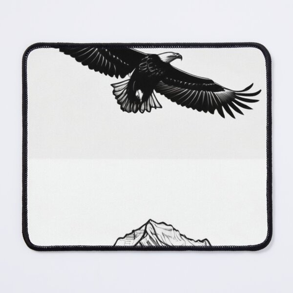 Item preview, Art - Majestic Eagle on Mountain Landscape, Iconography of Wild Nature designed and sold by World-Pets.