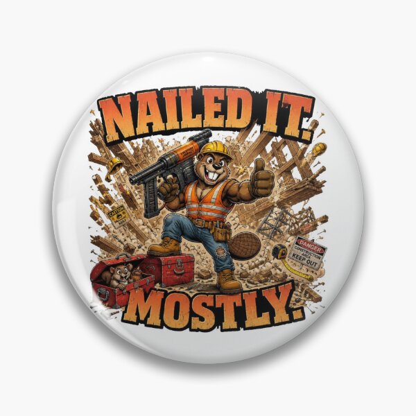 Item preview, Nailed It... Mostly Funny Beaver Construction designed and sold by Cavalier-org.