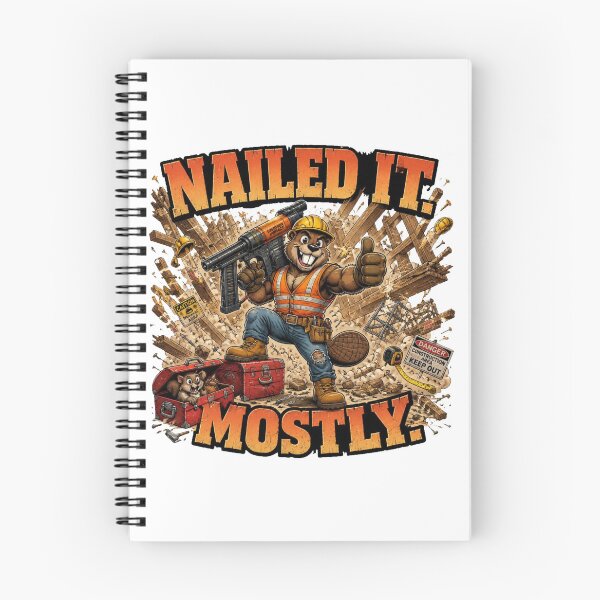 Item preview, Nailed It... Mostly Funny Beaver Construction designed and sold by Cavalier-org.