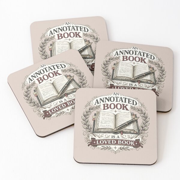 Item preview, An Annotated Book Is a Loved Book designed and sold by Cosmos Creative Studios.