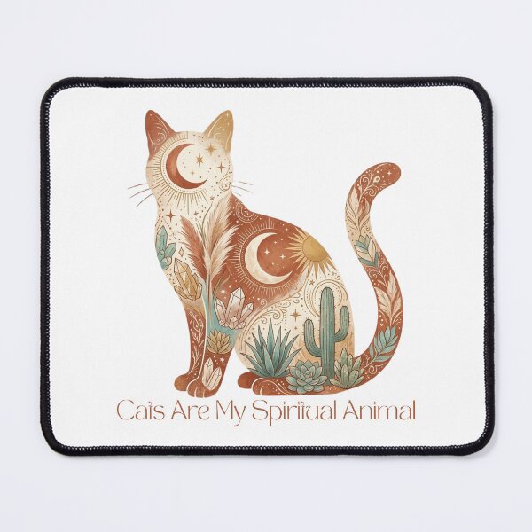 Item preview, Cats Are My Spirit Animal – Boho Cat designed and sold by RunningWhiskers.