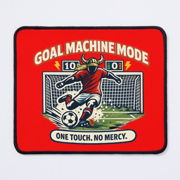 Item preview, Goal Machine Mode Viking Soccer Striker designed and sold by Concrete Coffee Studio.