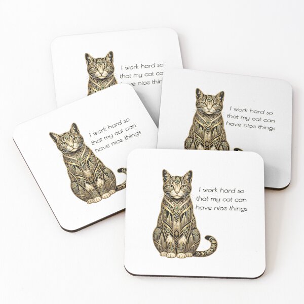 Item preview, Luxury Cat - Art Deco Edition designed and sold by RunningWhiskers.