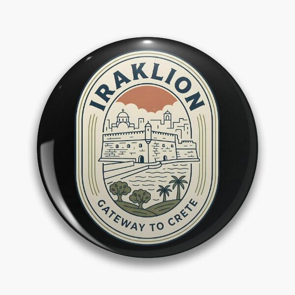 Item preview, Iraklion Crete Vintage Travel Emblem designed and sold by k3rstman1.