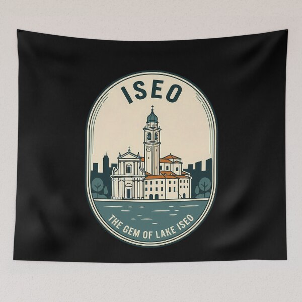 Item preview, Iseo Italy Lake Vintage Travel Emblem designed and sold by k3rstman1.