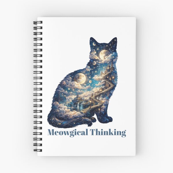 Item preview, Meowgical Thinking – Surrealist Cat designed and sold by RunningWhiskers.