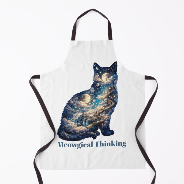 Item preview, Meowgical Thinking – Surrealist Cat designed and sold by RunningWhiskers.