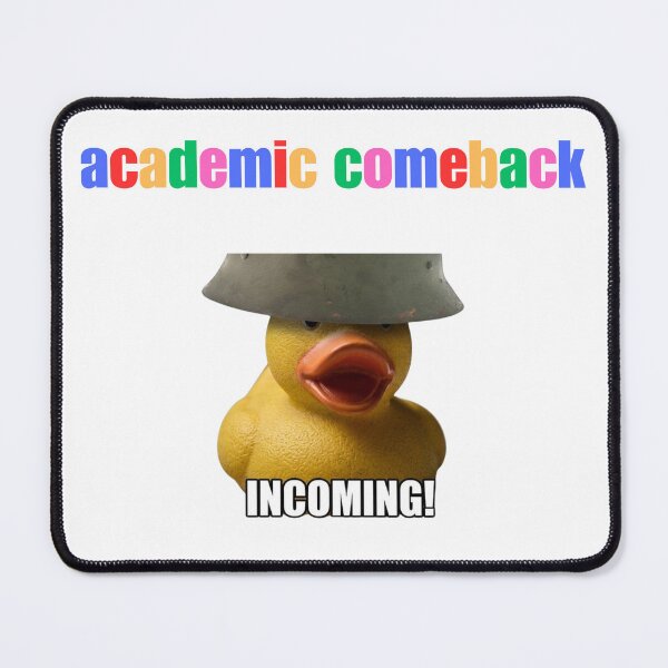 Item preview, Academic Comeback Incoming – Funny Rubber Duck Meme with Helmet | Student Motivation Gift designed and sold by Mlatis1.