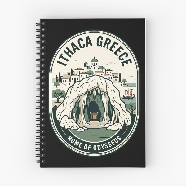Item preview, Ithaca Greece Home of Odysseus Vintage Travel Emblem designed and sold by k3rstman1.