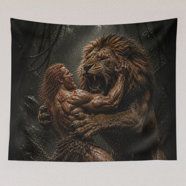 Item preview, EPIC NATURE - Man and a Lion designed and sold by MetusArt.