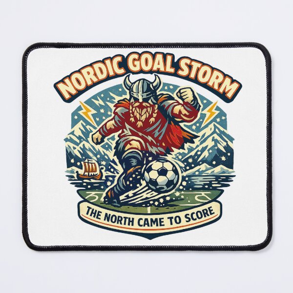 Item preview, Nordic Goal Storm Viking Soccer Fan designed and sold by Concrete Coffee Studio.