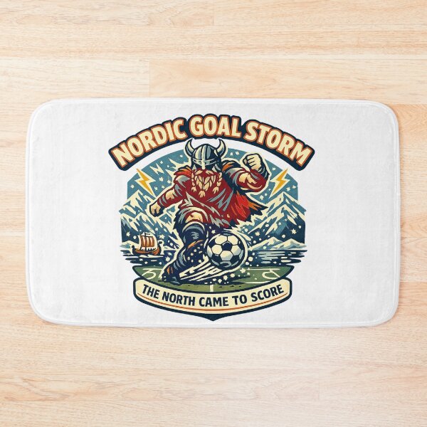 Item preview, Nordic Goal Storm Viking Soccer Fan designed and sold by Concrete Coffee Studio.