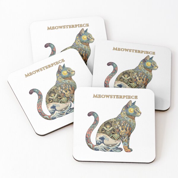 Item preview, Meowsterpiece – Museum Collage Cat designed and sold by RunningWhiskers.