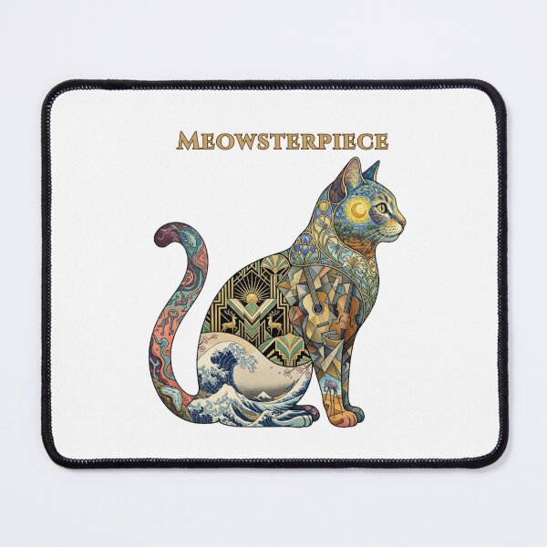 Item preview, Meowsterpiece – Museum Collage Cat designed and sold by RunningWhiskers.