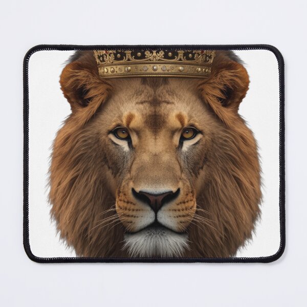 Item preview, Royal Majestic Lion King with Golden Crown designed and sold by Ankushpc.