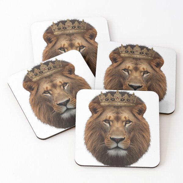 Item preview, Royal Majestic Lion King with Golden Crown designed and sold by Ankushpc.